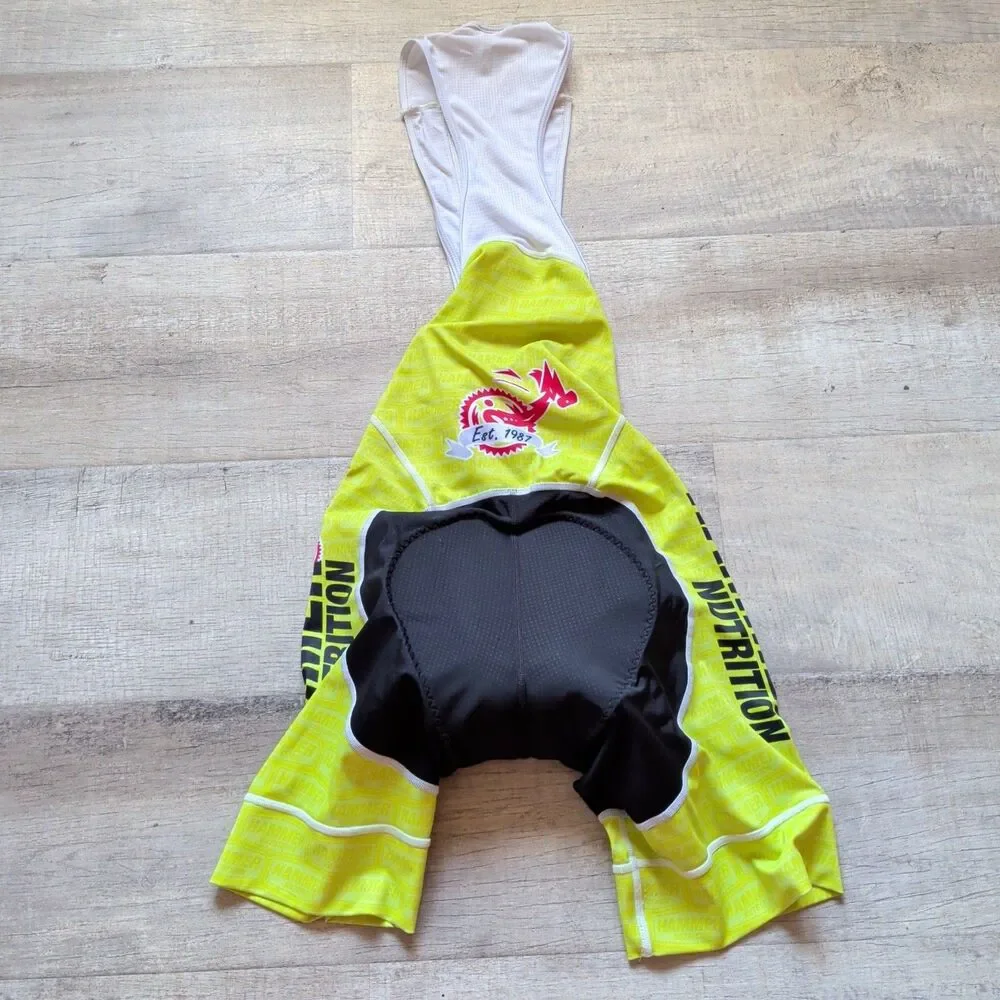 ​Voler Hammer Nutrition Cycling Bib Shorts Men’s Medium Yellow Black Bibs USA